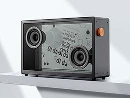 懸浮歌詞透明藍(lán)牙音箱