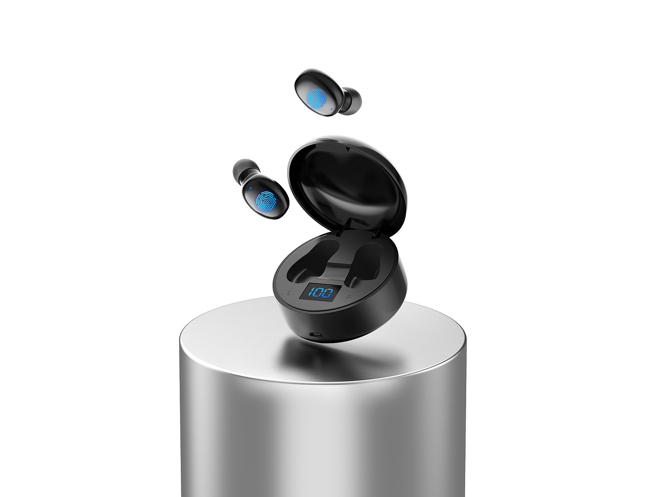 耳机产品建模渲染