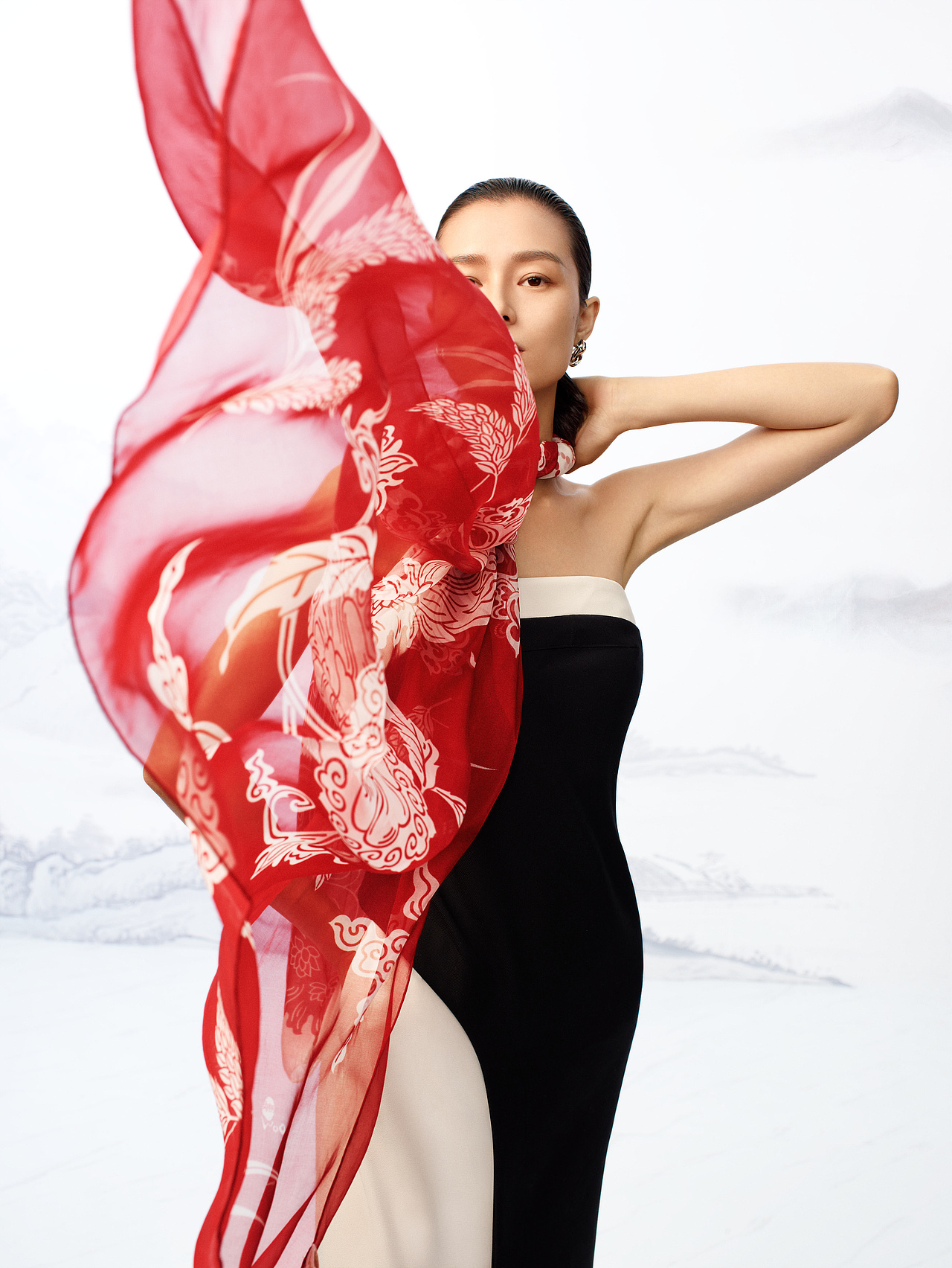 妩woo中国风丝巾