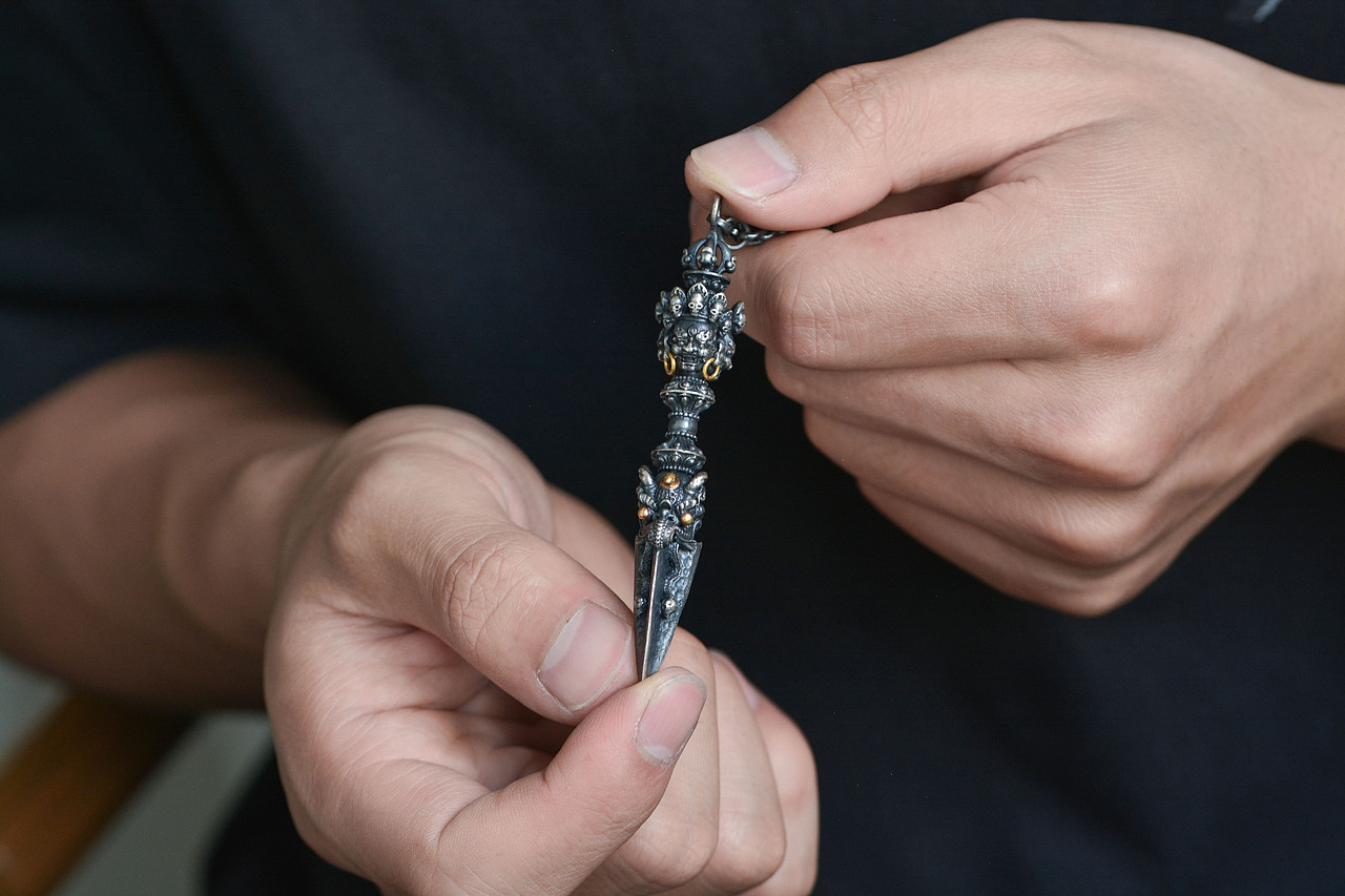 设计师作品|三面六臂,普巴金刚撅