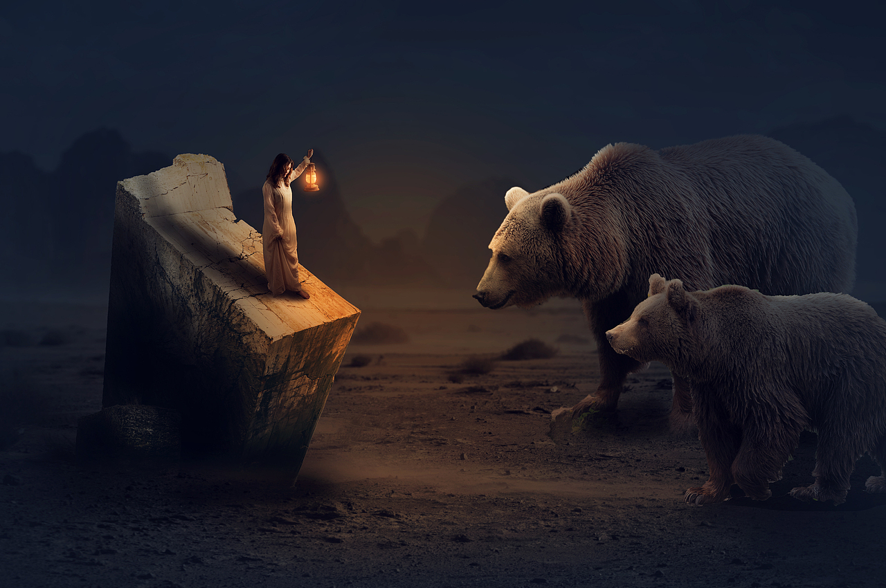 ps梦幻场景合成