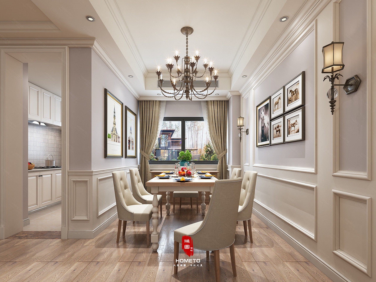 温馨的美式客餐厅——鸿图世纪