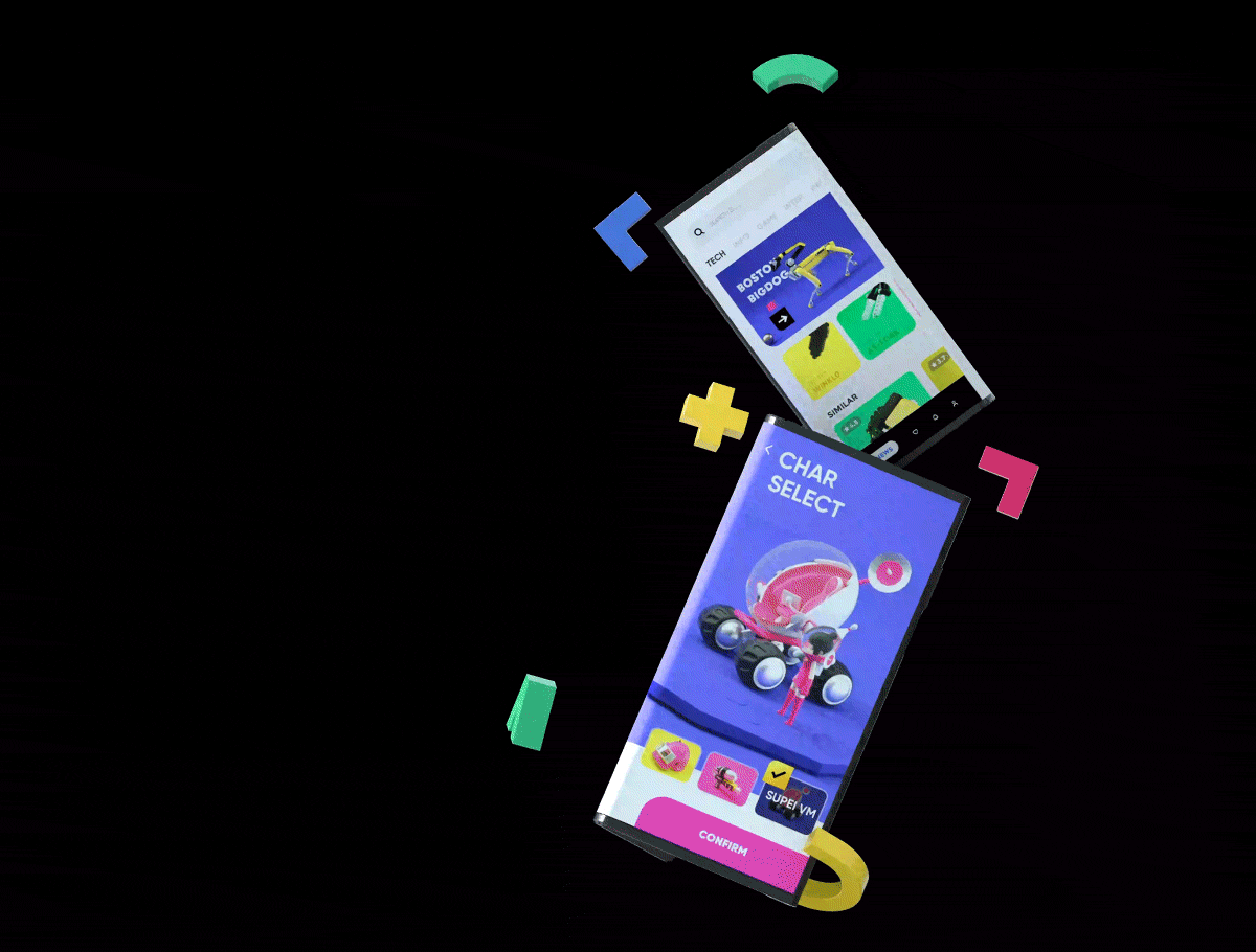 华为折叠手机概念APP(图ZMTY5NDE5MjA0) - APP界面 - 站酷设计师哇过过原创素材 - 站酷ZCOOL