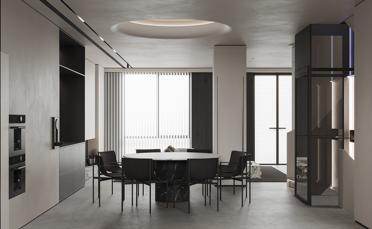 纳境视觉----现代简约别墅全套,这设计是真喜欢。