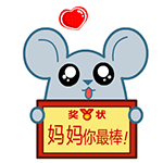 翔通动漫原创表情---黑眼鼠