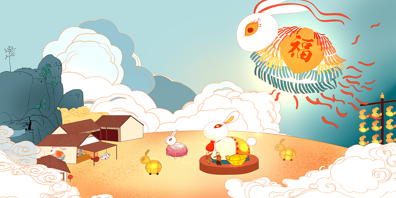 毕业设计-“灯语主题插画”（图ZMjEwMTI1Mzc2） - 创作习作 - 站酷设计师别动六森原创素材 - 站酷ZCOOL