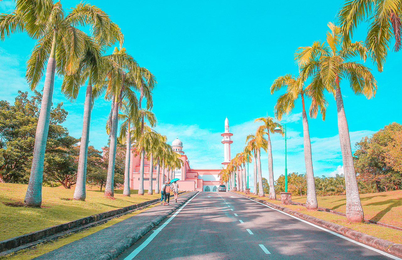 马来西亚沙巴大学之粉红清真寺