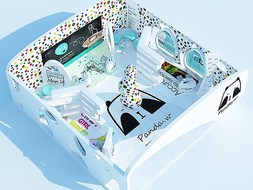 展会展位展台展馆展厅展示展览设计3d效果图