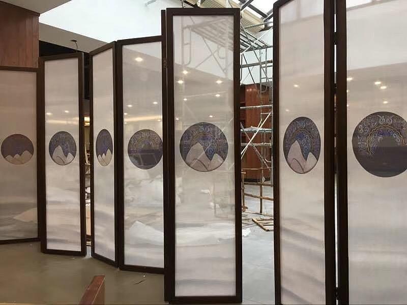 高级屏风实拍图 