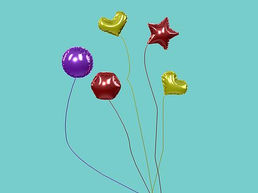彩色氢气球