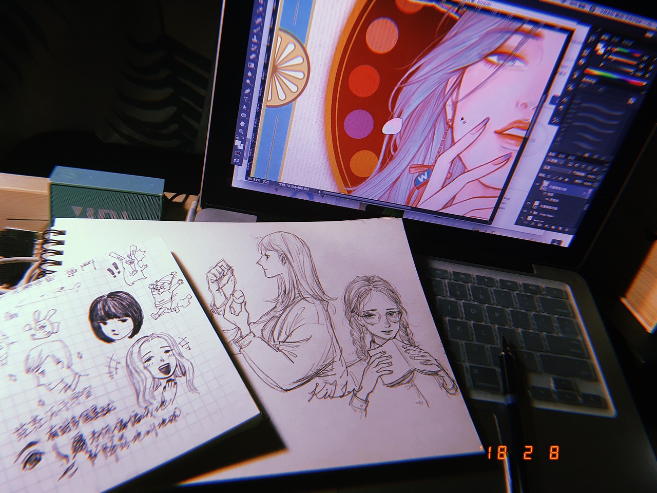 「屈臣氏美妆广告/214.215」（图ZMTA1MTgzMjg4） - 商业插画 - 站酷设计师_KiLLer原创素材 - 站酷ZCOOL
