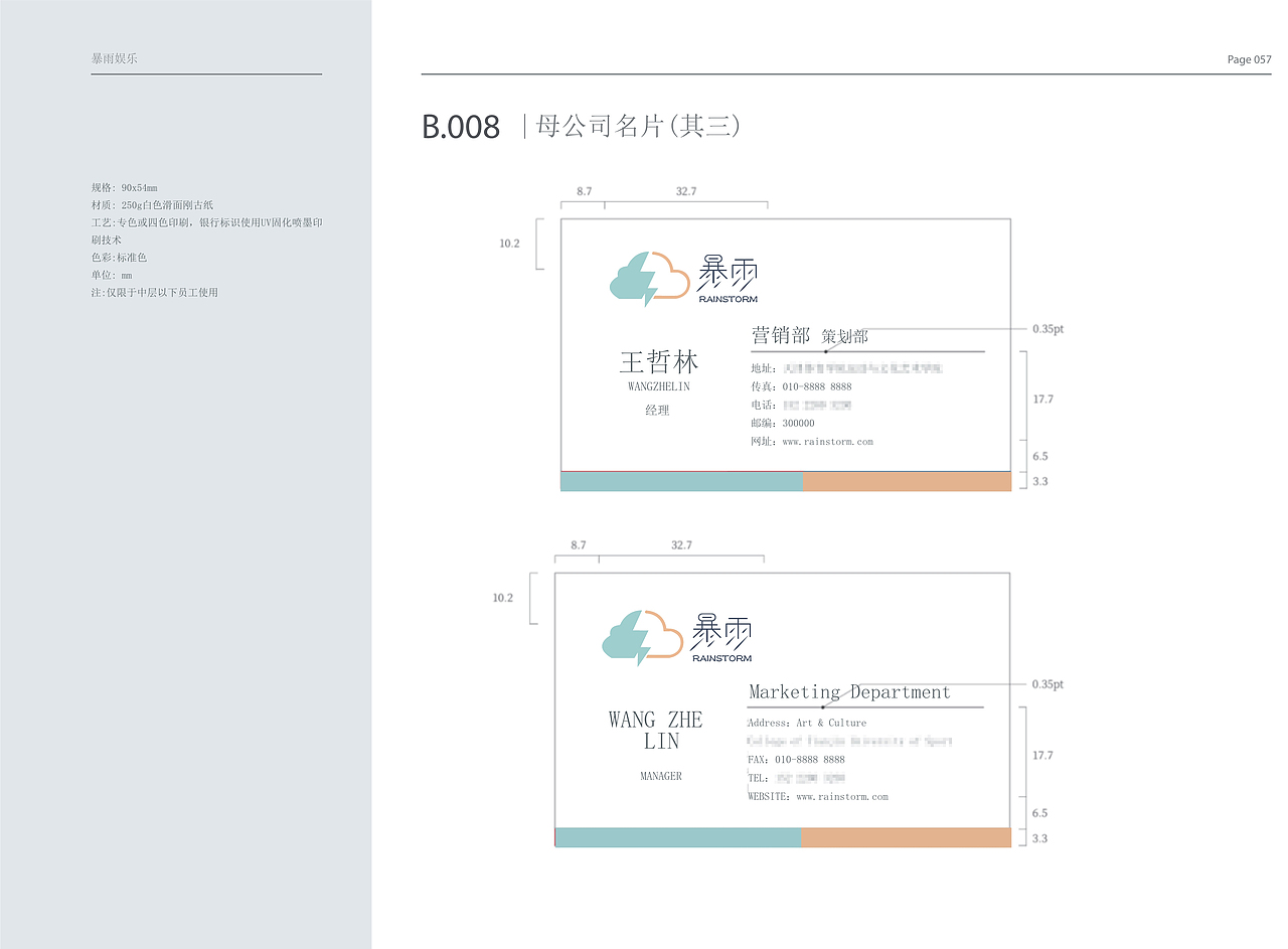 暴雨娱乐公司 VI手册