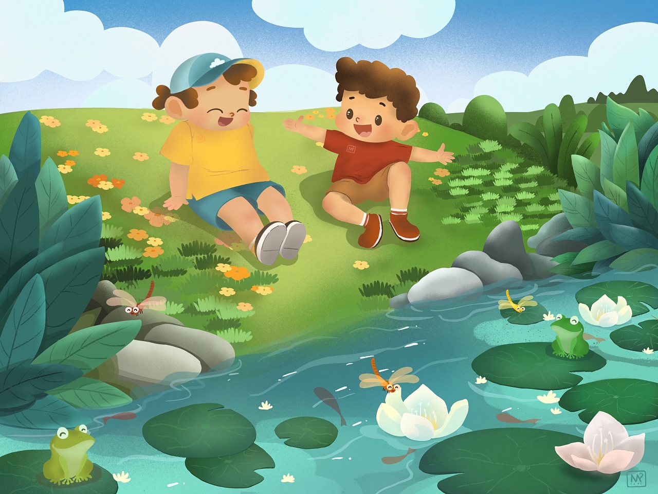 儿童教材插画插图