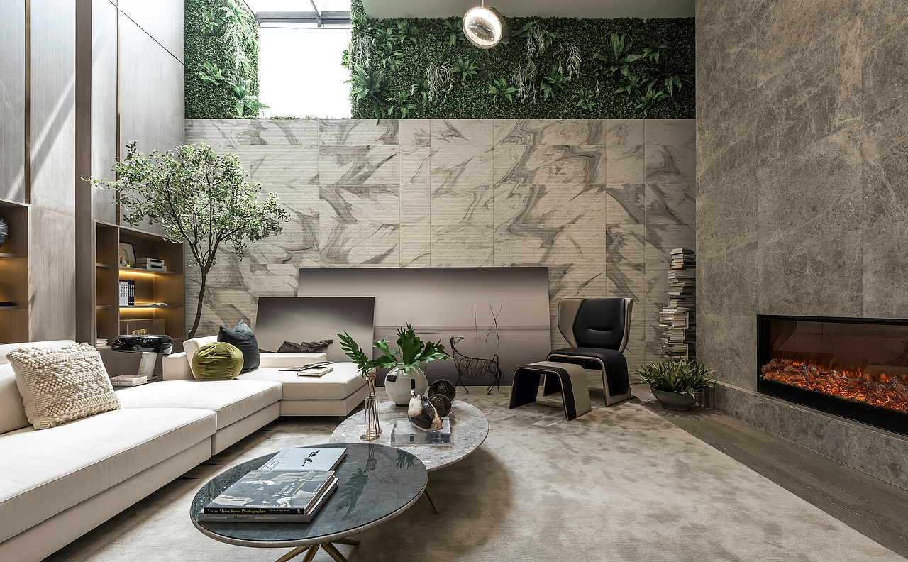 MOD墨设设计丨旭辉银盛泰临沂公元锦里底复复式别墅