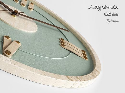 奥黛丽复古色挂钟（个人主页-ZNDk1MzcyMDQ=） - 生活用品 - 站酷设计师Hauru原创素材 - 站酷ZCOOL