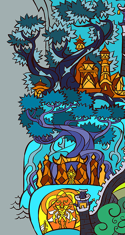 魔兽世界的地图fanart（图ZMTc1NjQ4OTYw） - 新锐潮流插画 - 站酷设计师breathing2004原创素材 - 站酷ZCOOL