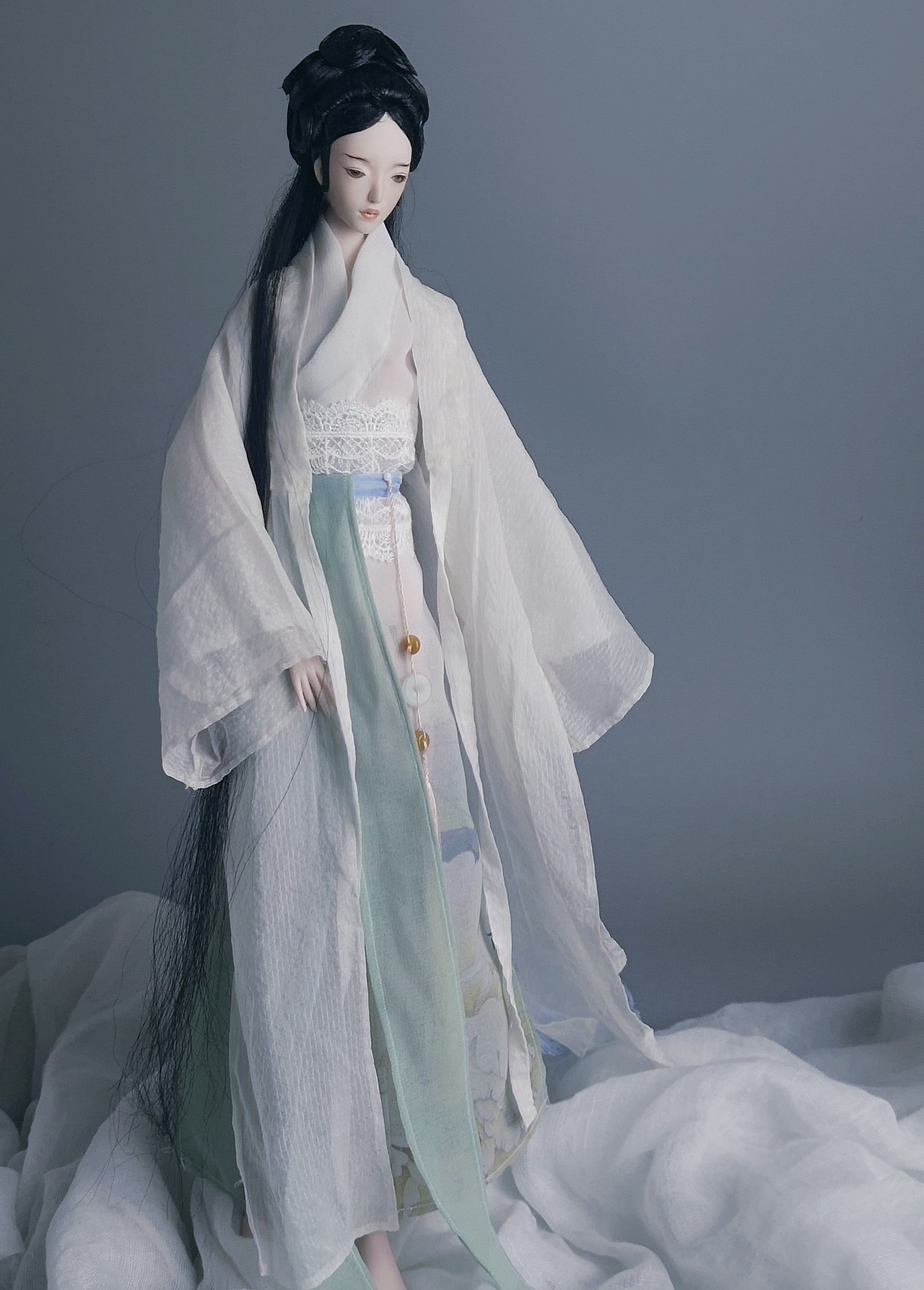 【陶瓷BJD】陶瓷玩偶 聊斋系列之玉板(白牡丹花仙)