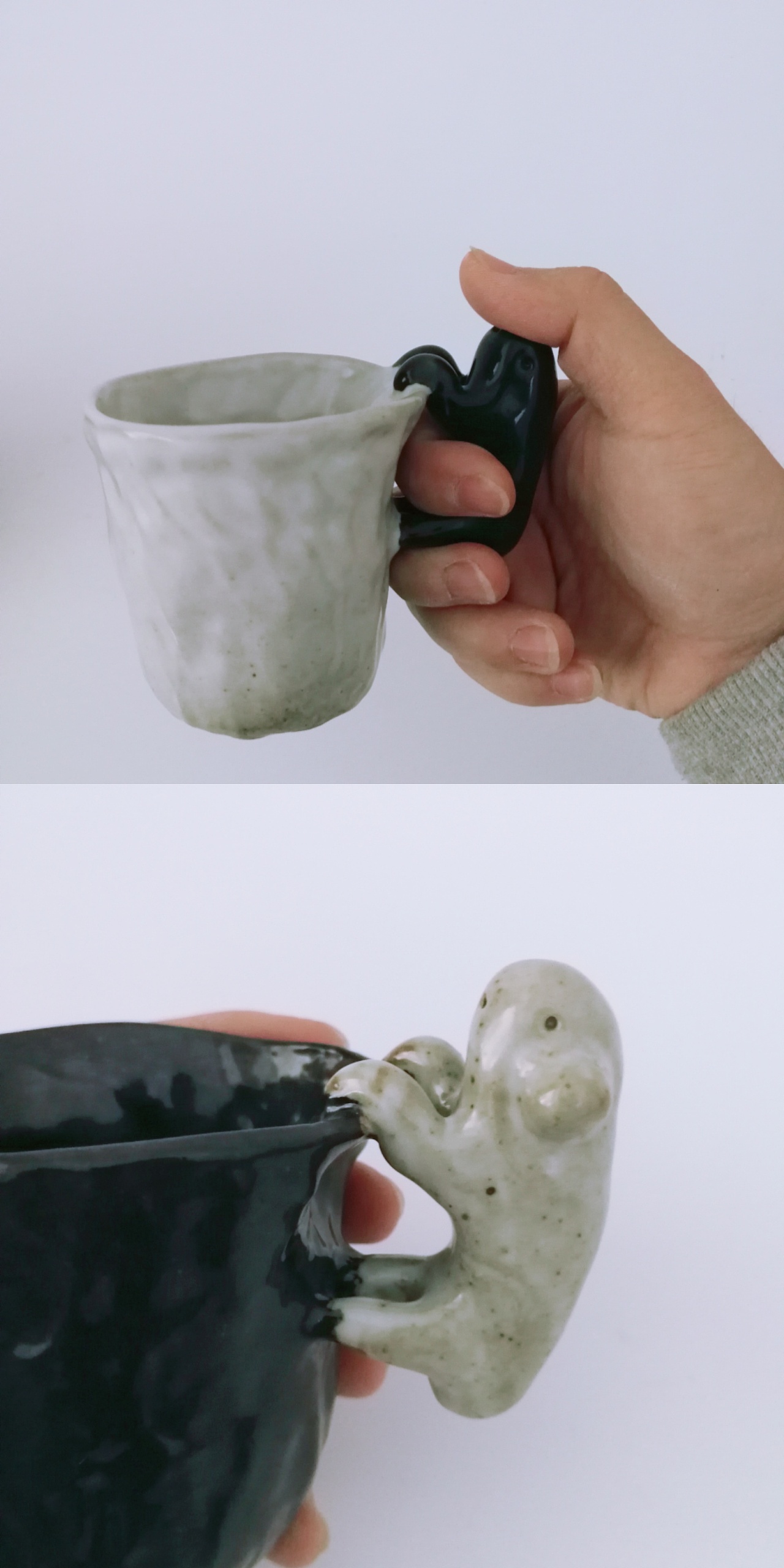 小怪物系列水杯/咖啡杯.纯手工捏制哦