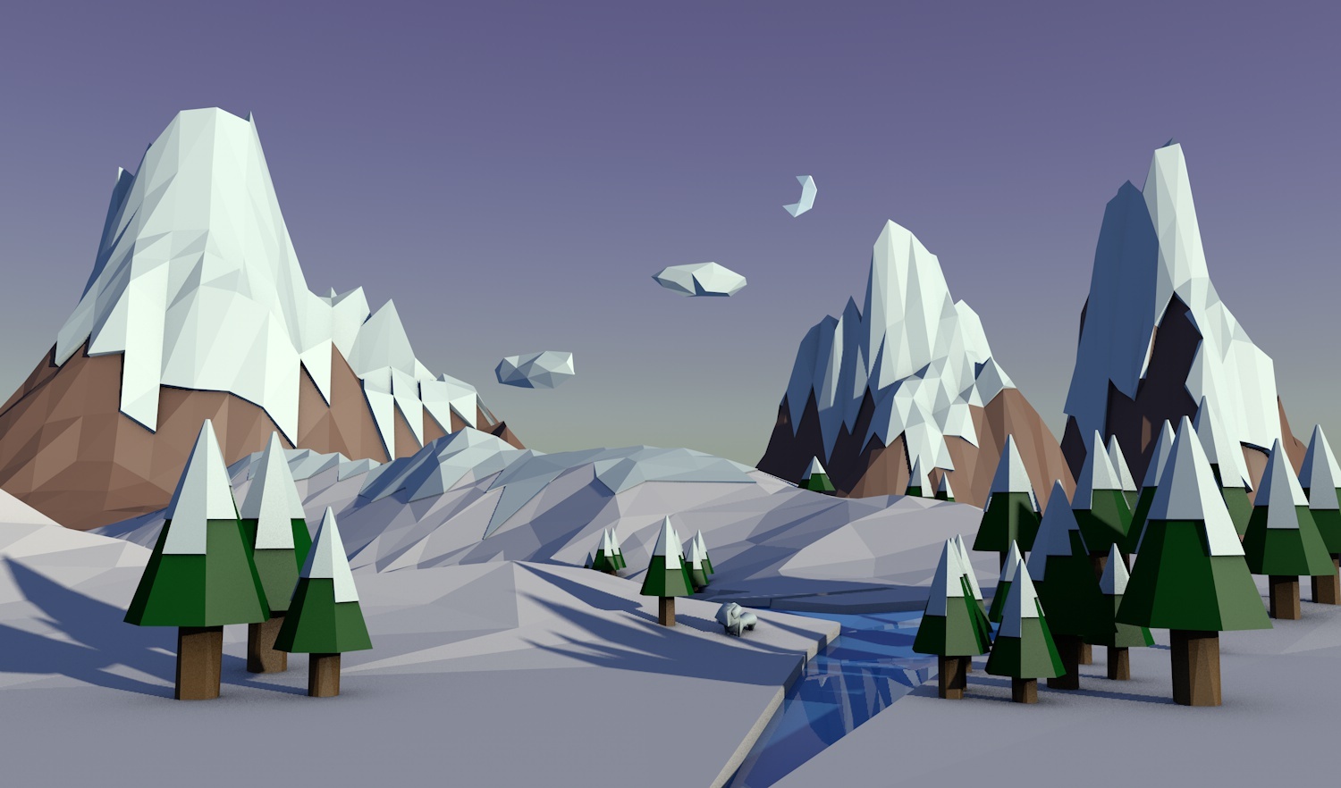 lowpoly风格小场景