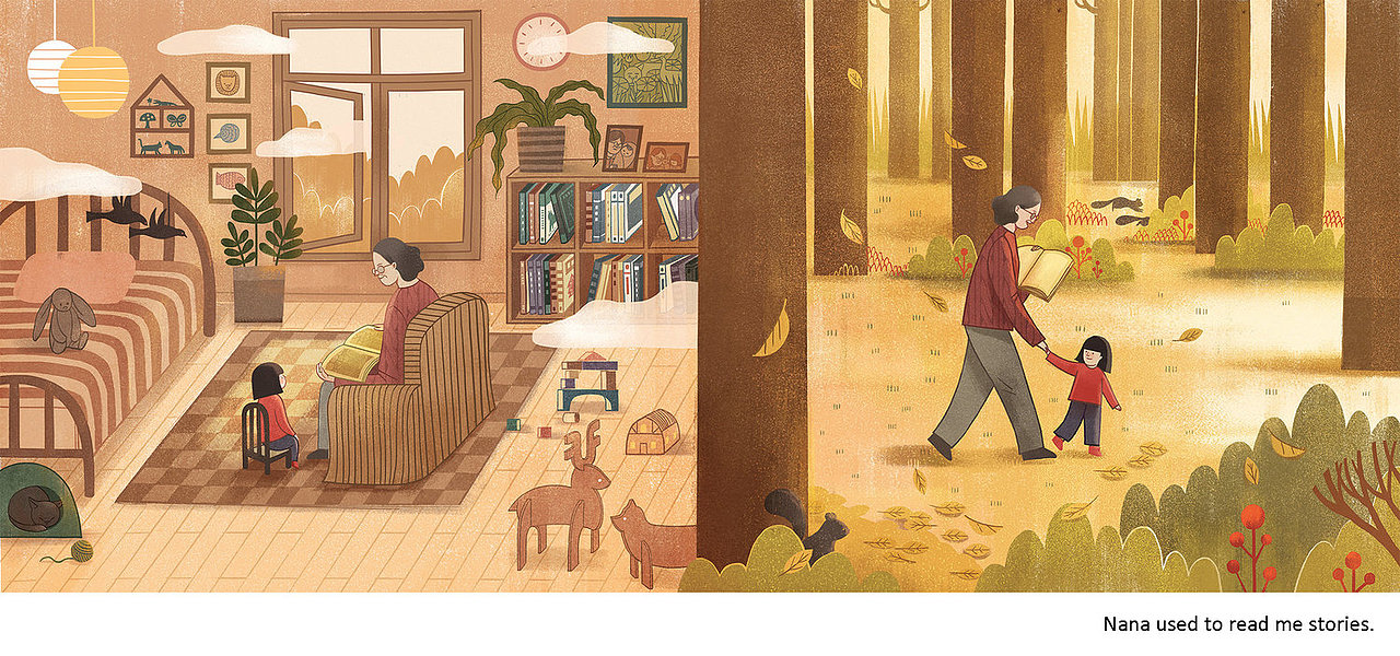 The Walk part 1（图ZMjA3NDgwNjI0） - 绘本 - 站酷设计师憨娜娜Hannah原创素材 - 站酷ZCOOL