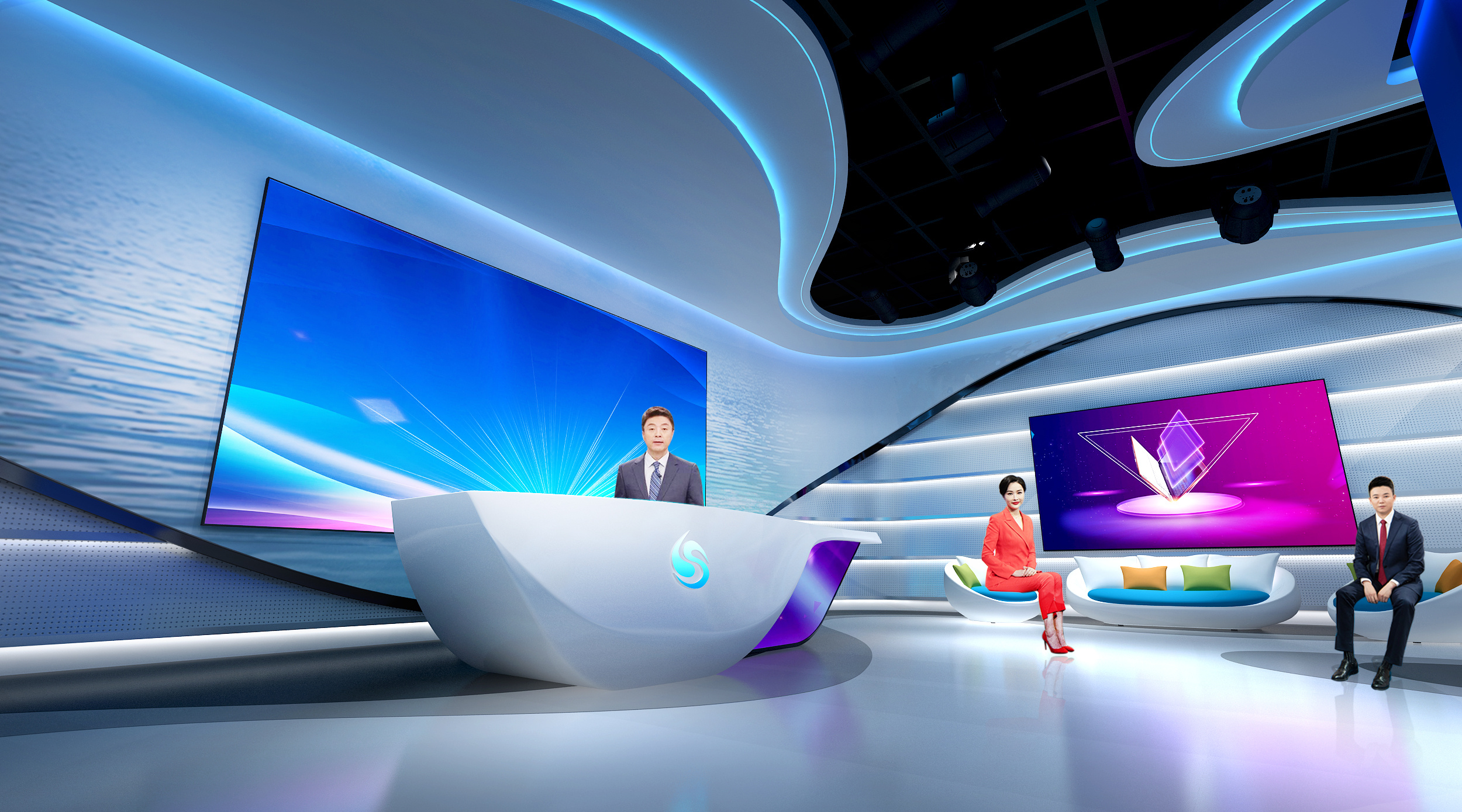 溧水电视台融媒体演播室