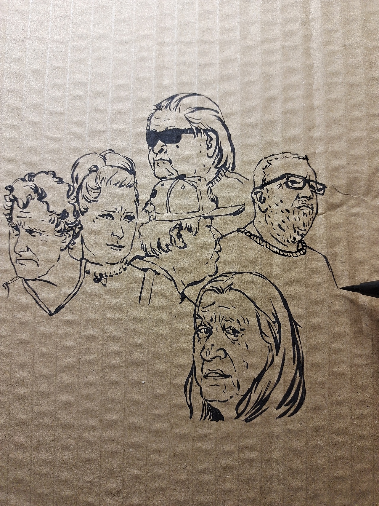 头像无稿速写‖纸壳子扔之前画一画（图ZMjc4MTM2NDQ4） - 创作习作 - 站酷设计师插画师包子joan原创素材 - 站酷ZCOOL