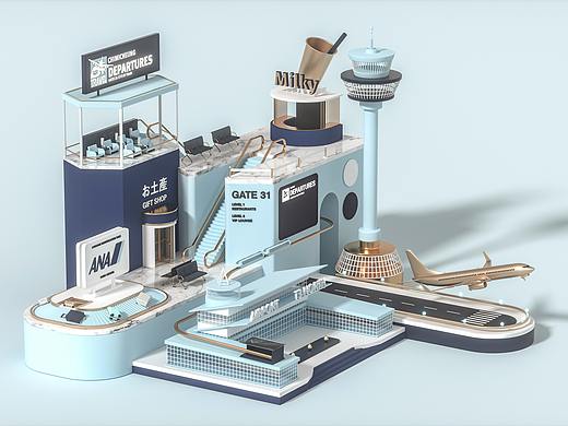 Airport（個(gè)人主頁(yè)-ZNTcxODc2MzI=） - 場(chǎng)景 - 站酷設(shè)計(jì)師開心的表哥原創(chuàng)素材 - 站酷ZCOOL