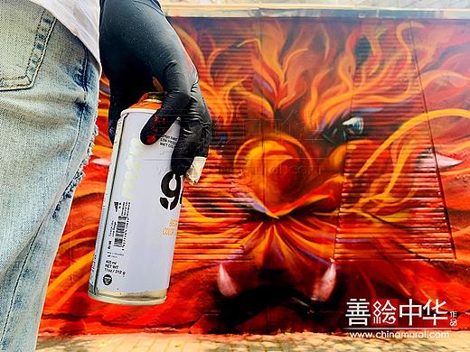 何海鑫HE中国风涂鸦——占领上海莫干山涂鸦街！