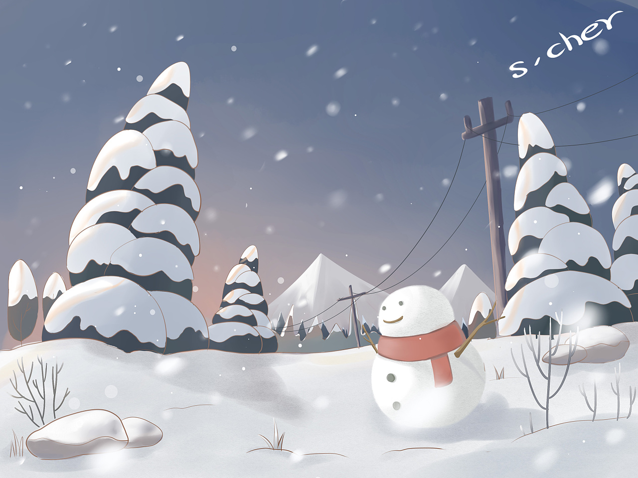 冬天很冷|插画|儿童插画|糖果Tracy - 原创作品 - 站酷 (ZCOOL)