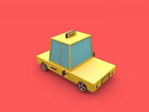 C4D卡通汽车