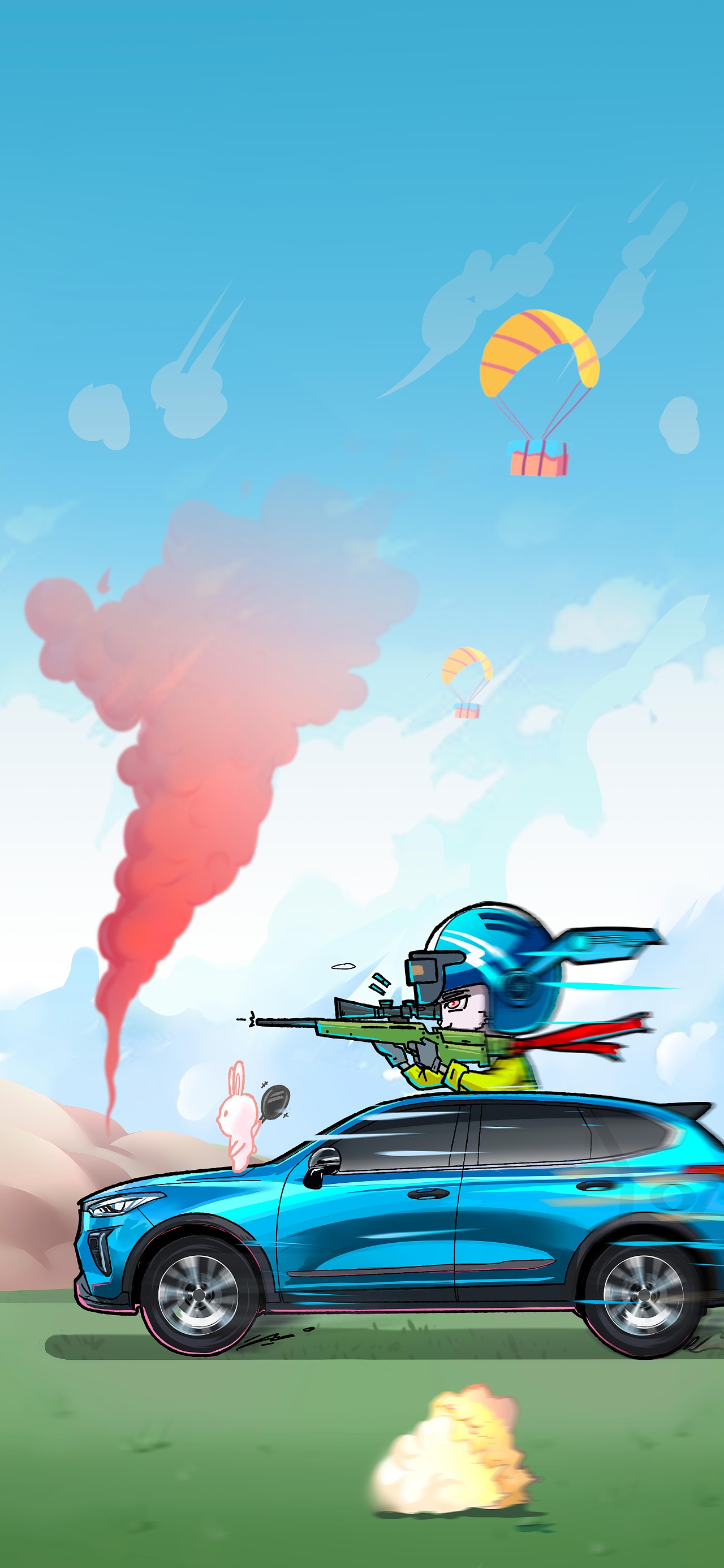 哈弗赤兔系列壁纸插画