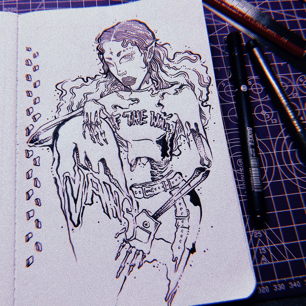 当时想参加VANS的一个插画比赛
学校太忙<br>打了个稿子 <br>比赛结束了!我哭