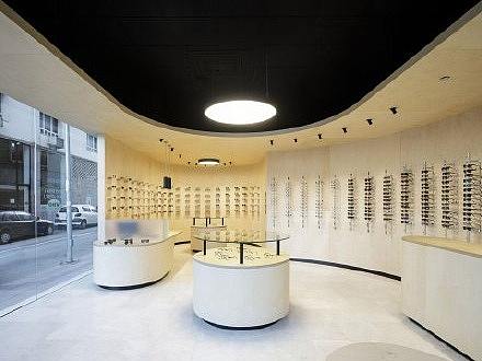 河北眼镜店装修展柜店面设计装修