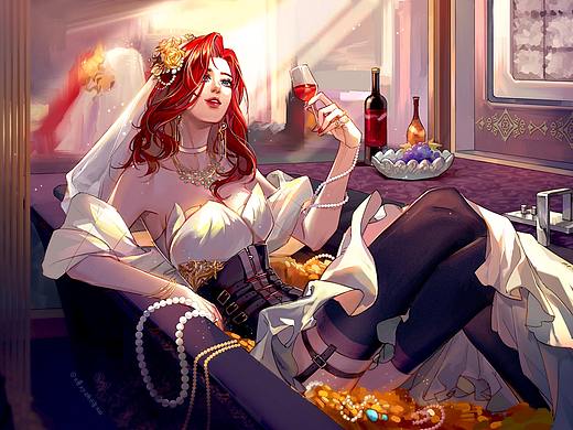 英雄联盟厄运小姐-罪恶新娘