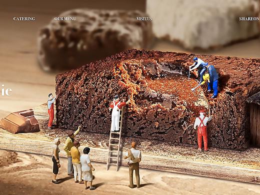 面包合成海报临摹