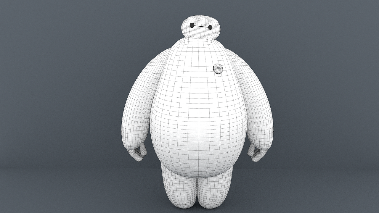 c4d建模练习-大白