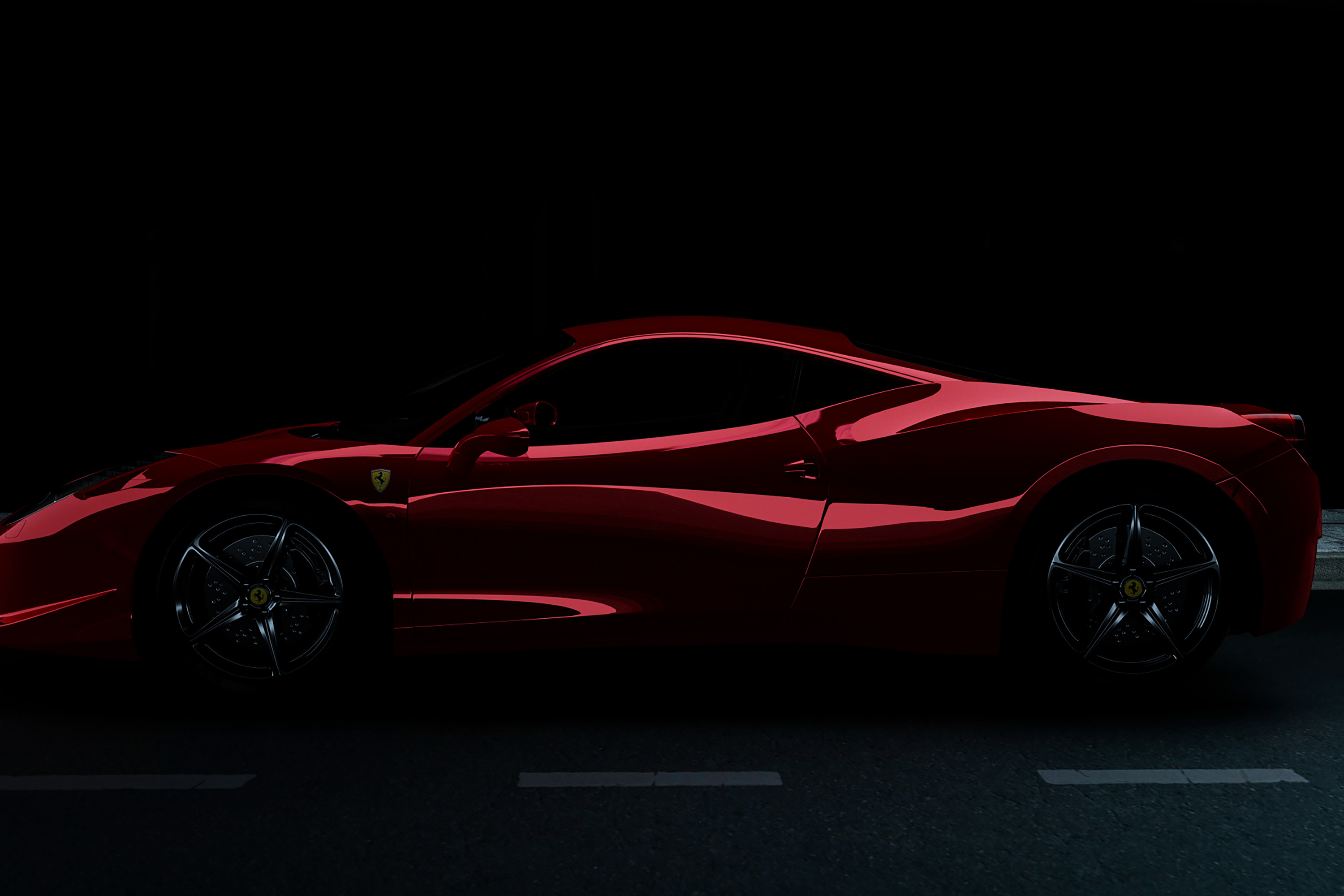 法拉利458建模渲染