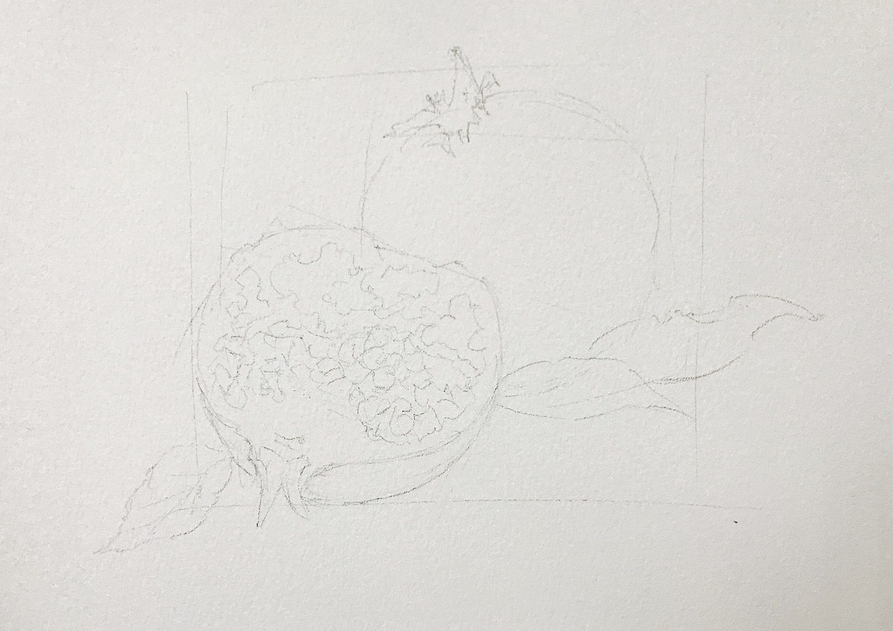 水彩美食～石榴（圖ZMjEzMDI0NDgw） - 繪畫 - 站酷設(shè)計(jì)師劉夢(mèng)水彩原創(chuàng)素材 - 站酷ZCOOL