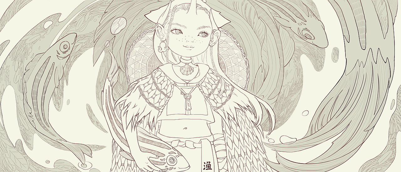 渔人（图ZMTAwODQ4NjMy） - 海报 - 站酷设计师米树原创素材 - 站酷ZCOOL