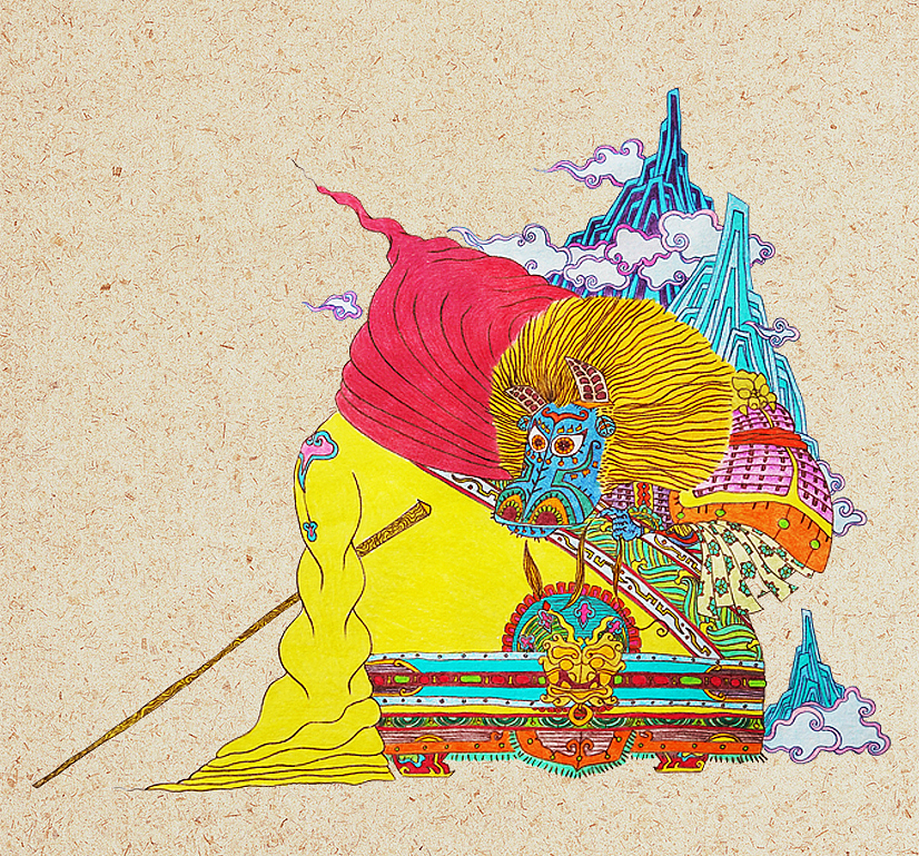 蓮華生-1（图ZMTA3MDMzNjU2） - 绘本 - 站酷设计师落山風原创素材 - 站酷ZCOOL