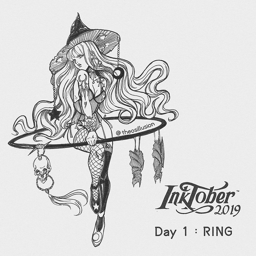 Inktober 2019（图ZMTc4NzY1NTEy） - 创作习作 - 站酷设计师THEOSILLUSION原创素材 - 站酷ZCOOL