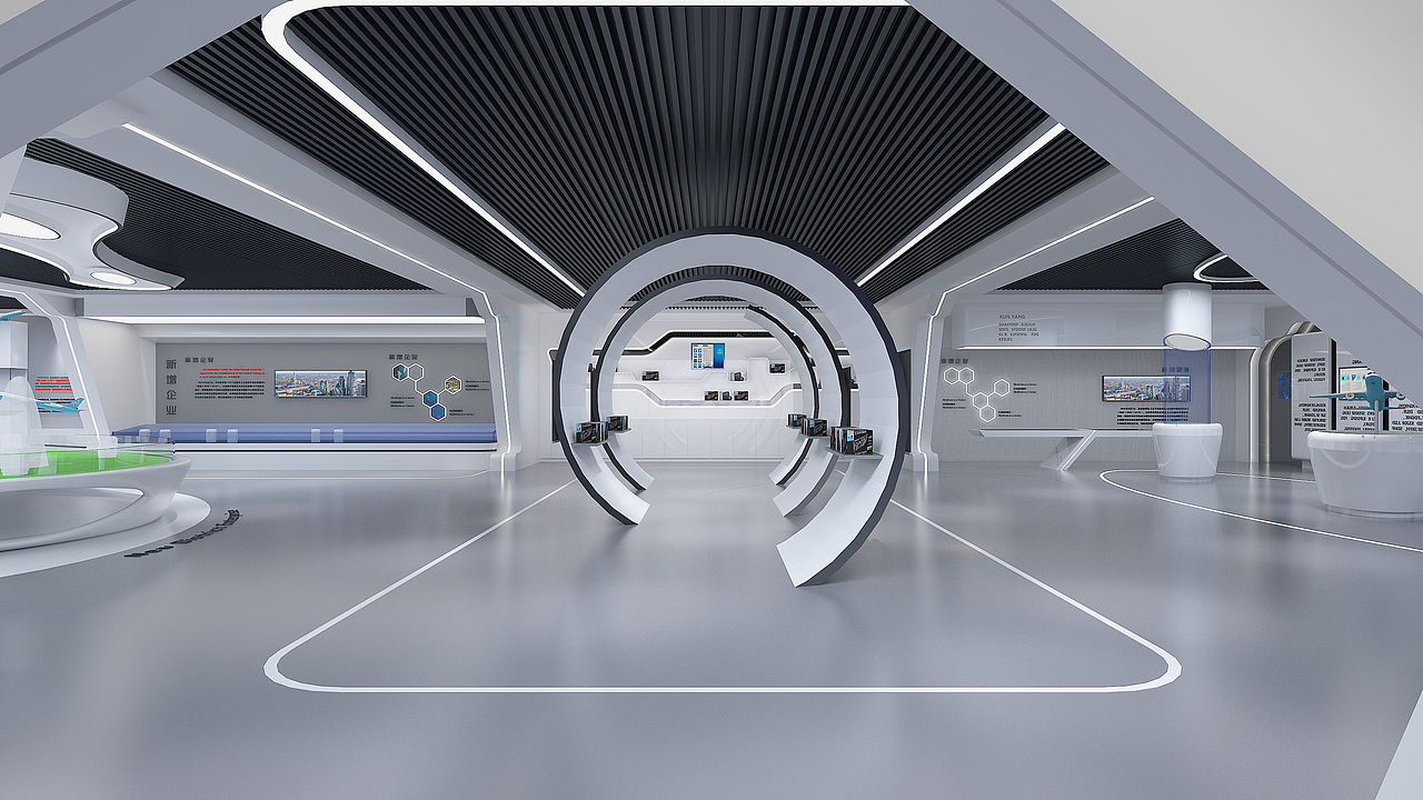 航空都市展厅、新区规划展览馆、科技展厅