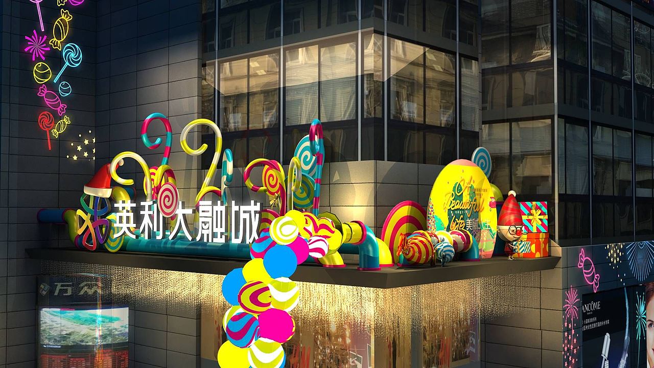 圣诞美陈（图ZMzE3NDY0MjE2） - 其他三维 - 站酷设计师12591xyz原创素材 - 站酷ZCOOL