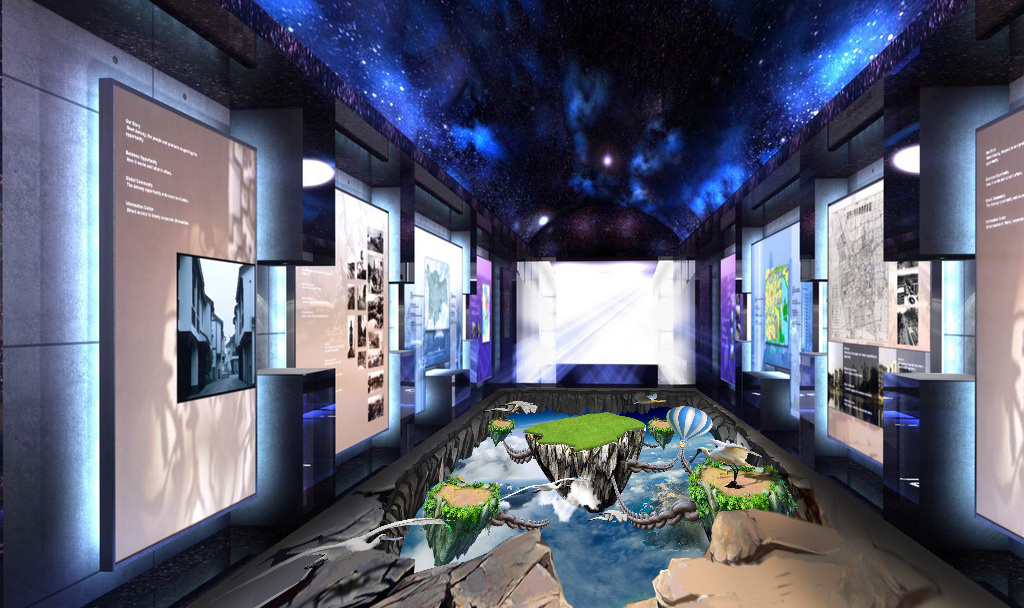 3d壁画特色小镇田园综合体植入3d壁画艺术增添文化亮点