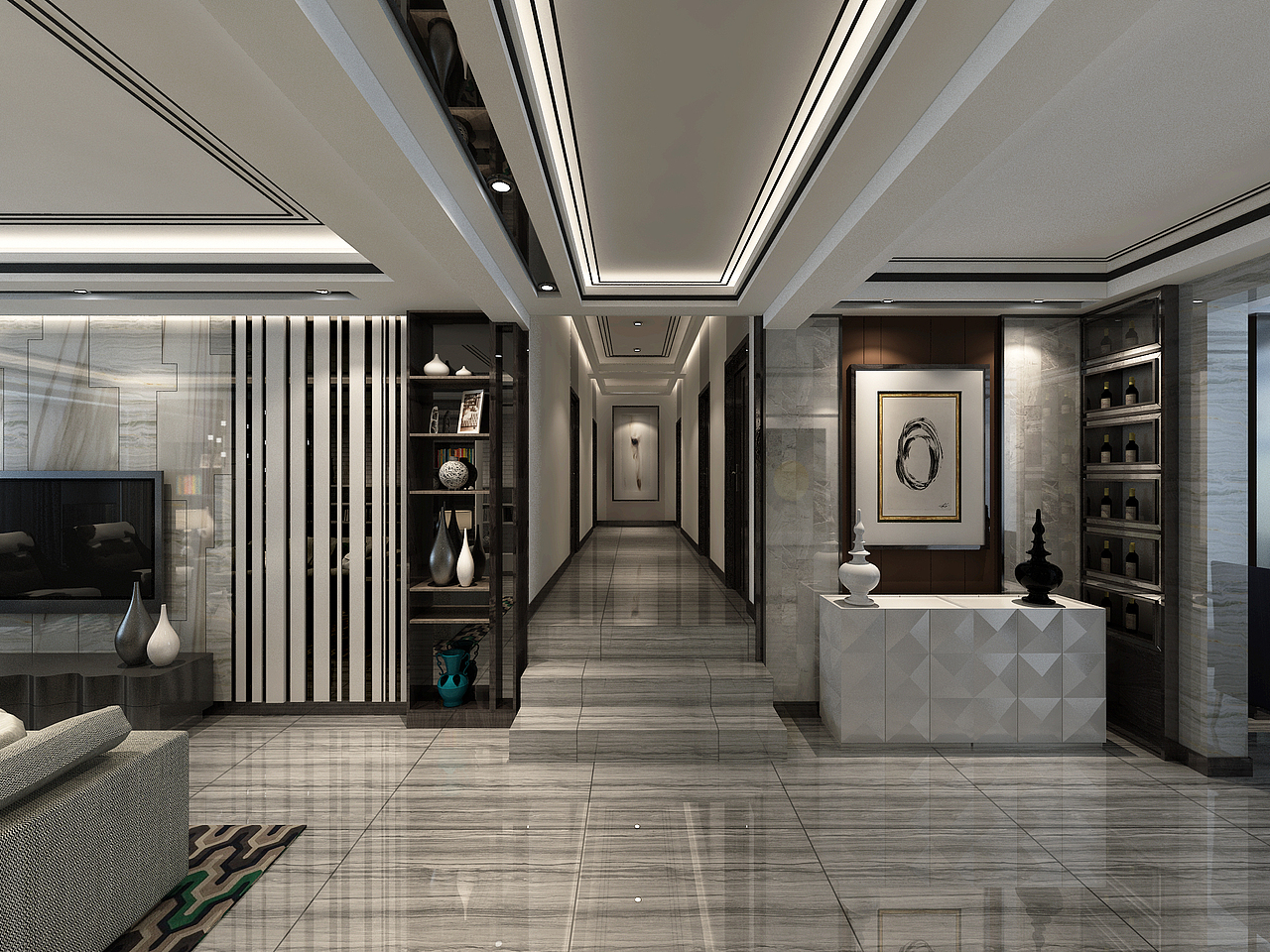 《实习作品 》新公馆 260平 现代