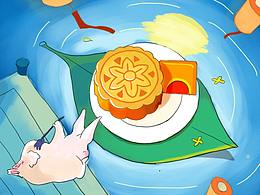 绘画练习 | 中秋望月