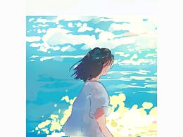 记忆里，全是蓝色的梦