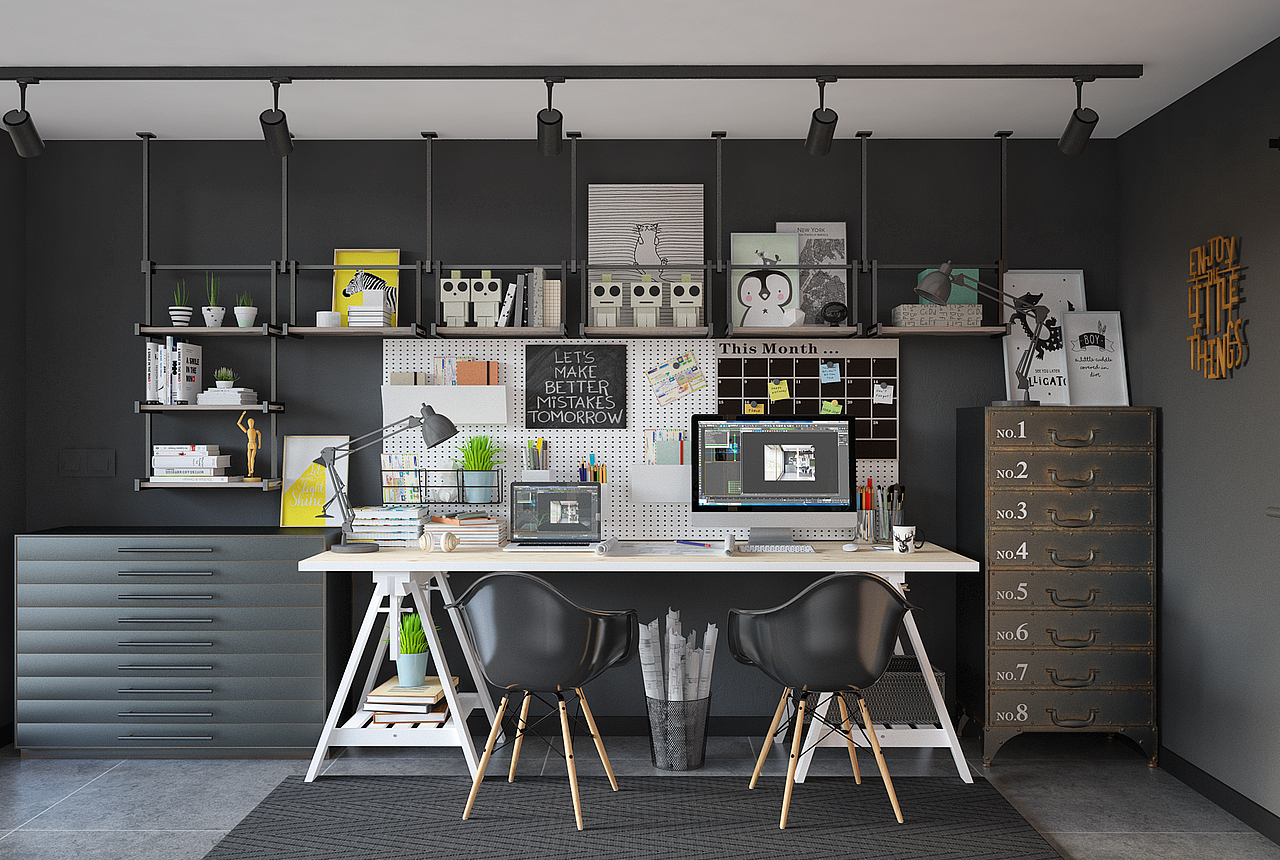 《工作室》（图ZMTI3NzM2NzQ4） - 家装设计 - 站酷设计师宇墨凡辰原创素材 - 站酷ZCOOL