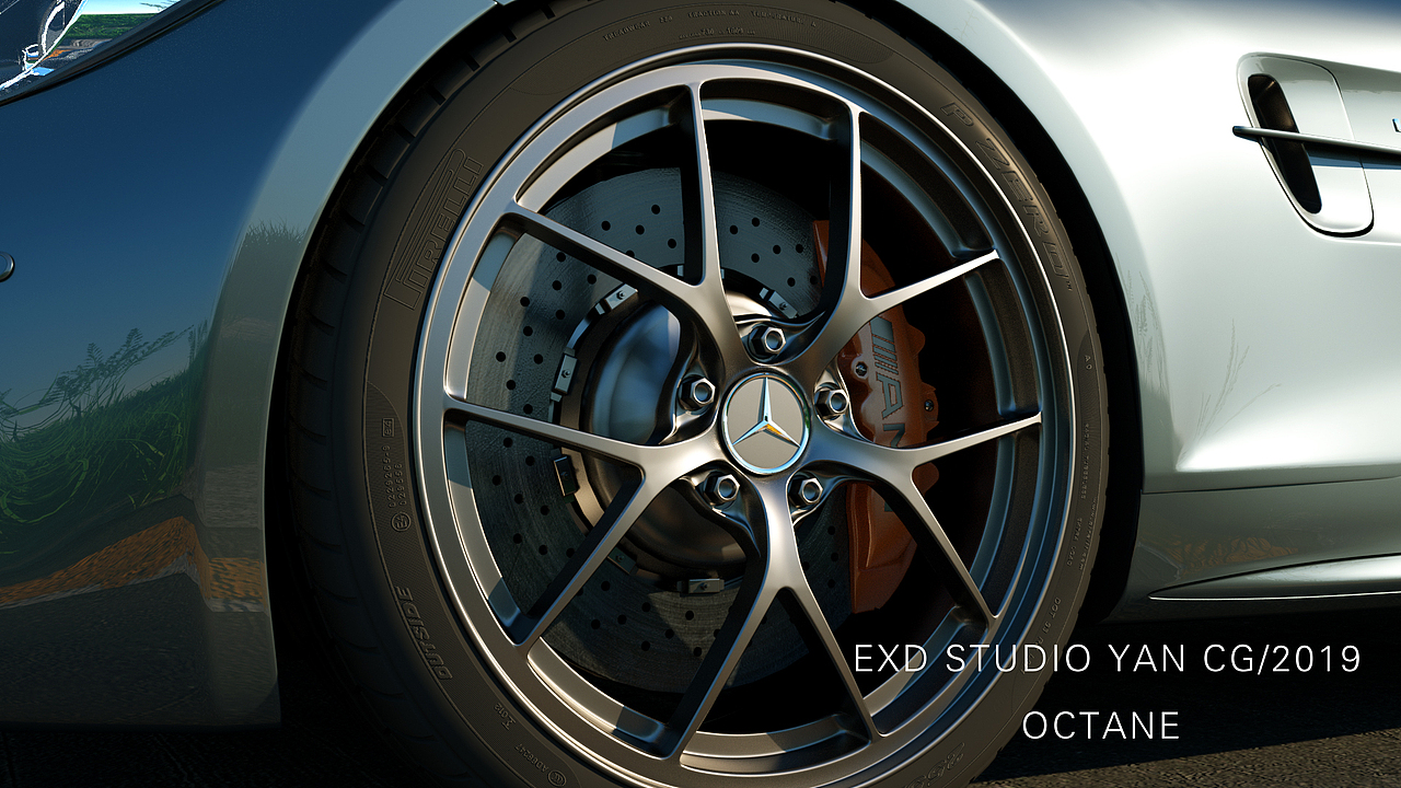 奔驰 AMG 丨 CG 渲染测试