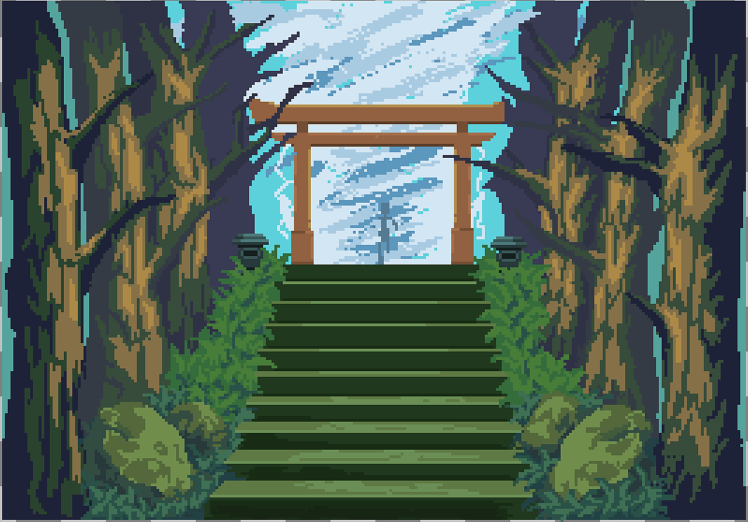 一些像素场景练习 绘画等 最近感觉自己没有进步了